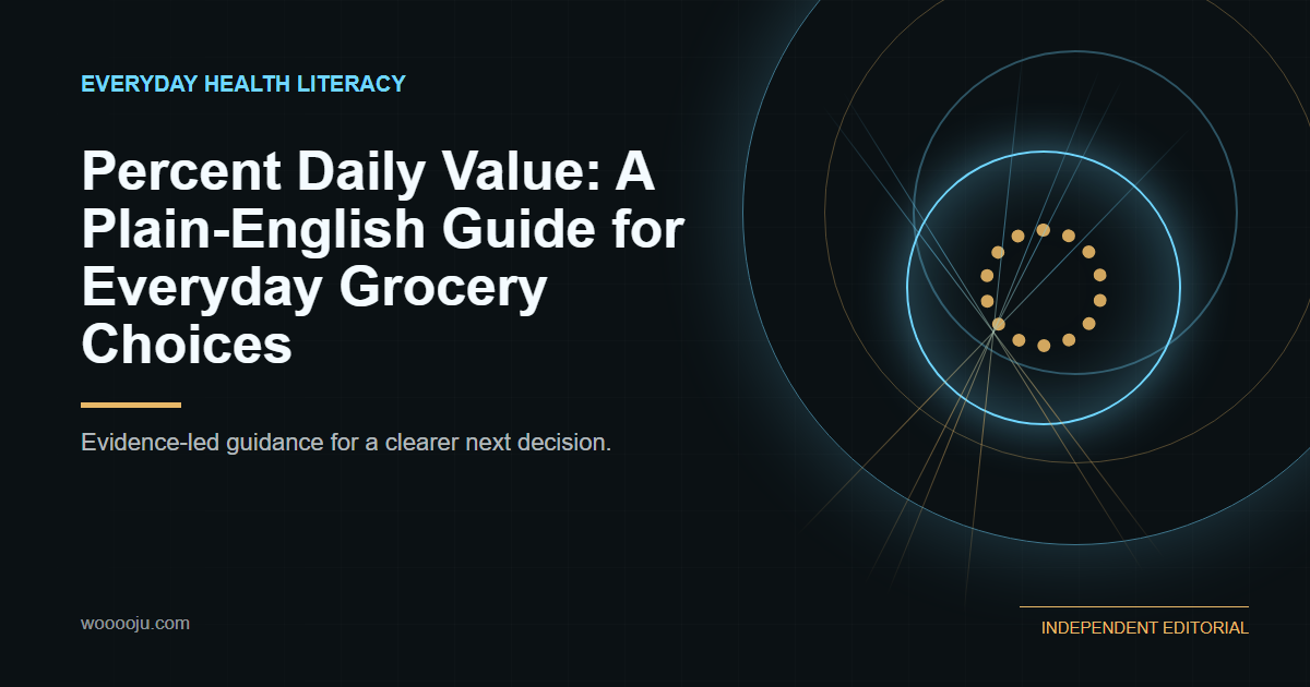 Percent Daily Value: A Plain-English Guide for Everyday Grocery Choices