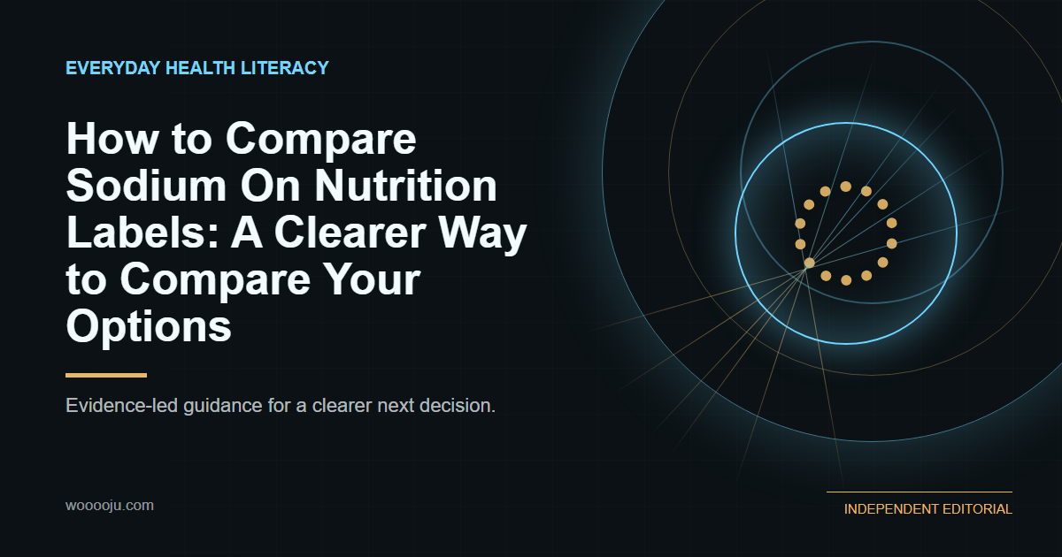 How to Compare Sodium On Nutrition Labels: A Clearer Way to Compare Your Options