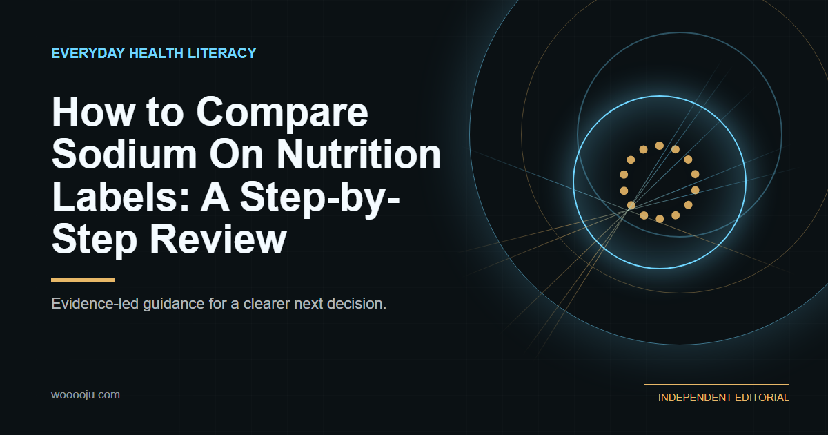How to Compare Sodium On Nutrition Labels: A Step-by-Step Review